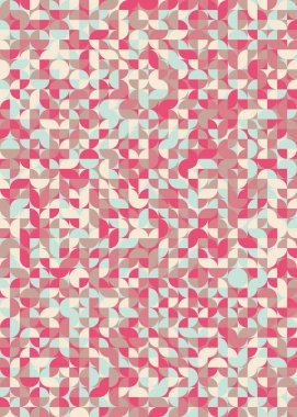 Üretken hesaplama sanatıyla soyut geometrik desen