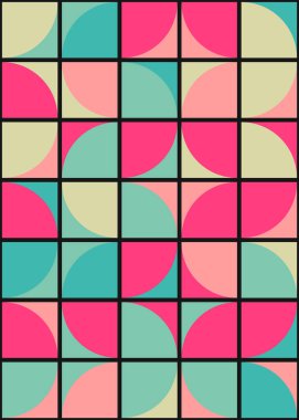 Soyut geometrik dikişsiz desen, üretken vektör çizimi