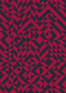 Soyut Geometrik Desen, üretken hesaplama sanatı çizimi