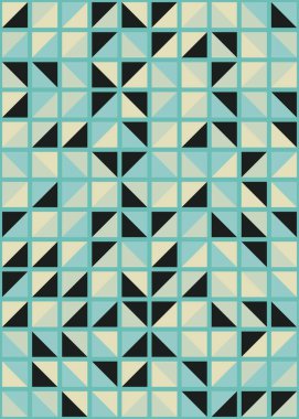 Soyut Geometrik Desen üretken hesaplama sanatı çizimi 