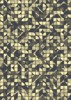 Üretken hesaplama sanatıyla soyut geometrik desen