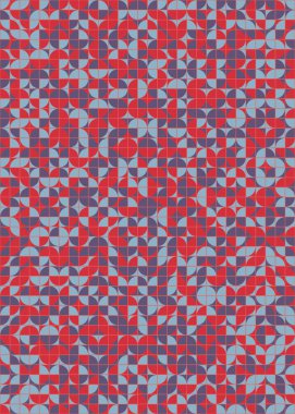 Üretken hesaplama sanatıyla soyut geometrik desen