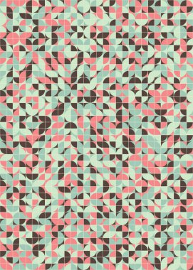 Soyut geometrik dikişsiz desen, üretken vektör çizimi