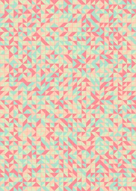 Soyut Geometrik Desen üretken hesaplama sanatı çizimi