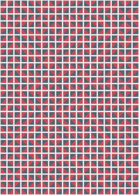 Soyut Geometrik Desen, üretken hesaplama sanatı çizimi