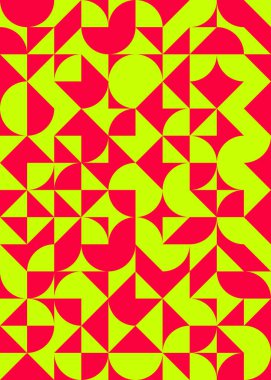 Soyut Geometrik Desen üretken hesaplama sanatı çizimi