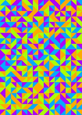 Üretken hesaplama sanatıyla soyut geometrik desen