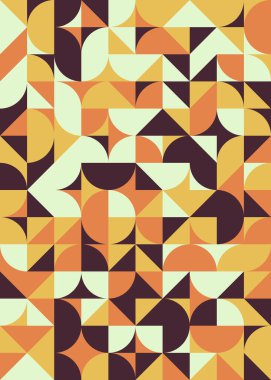 Soyut Geometrik Desen, üretken hesaplama sanatı çizimi