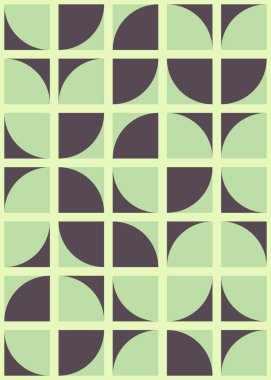 Üretken hesaplama sanatıyla soyut geometrik desen