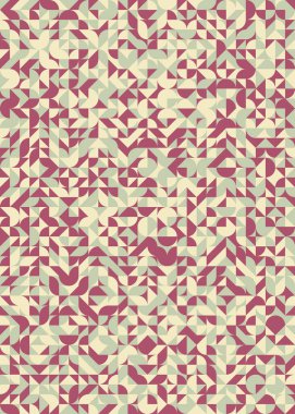 Soyut Geometrik Desen üretken hesaplama sanatı çizimi