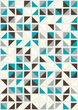 Üretken hesaplama sanatıyla soyut geometrik desen