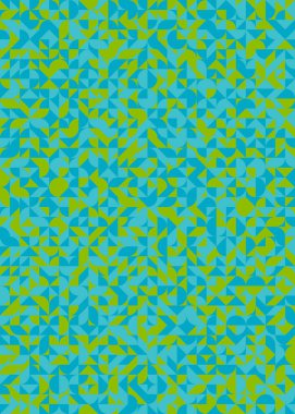 Soyut Geometrik Desen, üretken hesaplama sanatı çizimi