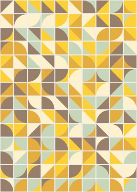 Soyut Geometrik Desen üretken hesaplama sanatı çizimi 