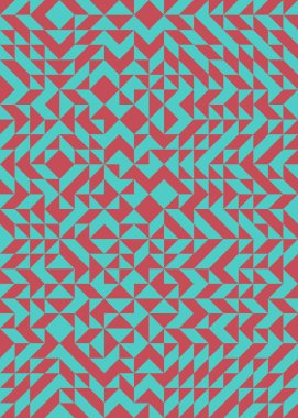 Soyut Geometrik Desen üretken hesaplama sanatı çizimi 