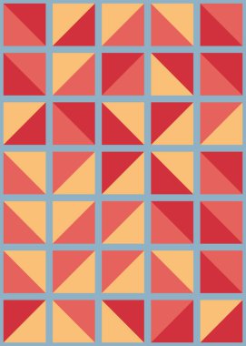 Soyut Geometrik Desen, üretken hesaplama sanatı çizimi