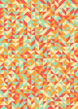 Üretken hesaplama sanatıyla soyut geometrik desen