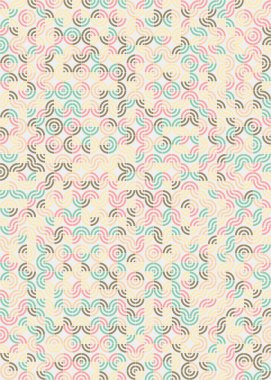 Üretken hesaplama sanatıyla soyut geometrik desen