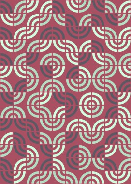 Soyut Geometrik Desen üretken hesaplama sanatı çizimi 