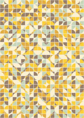 Soyut Geometrik Desen üretken hesaplama sanatı çizimi 