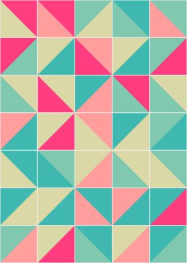 Üretken hesaplama sanatıyla soyut geometrik desen