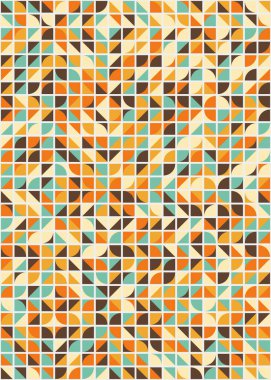 Soyut geometrik dikişsiz desen, üretken vektör çizimi