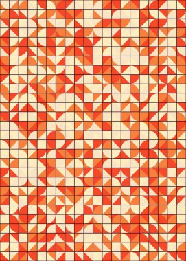 Üretken hesaplama sanatıyla soyut geometrik desen