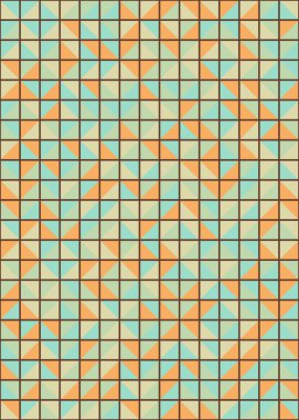 Üretken hesaplama sanatıyla soyut geometrik desen