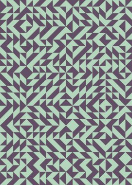 Üretken hesaplama sanatıyla soyut geometrik desen