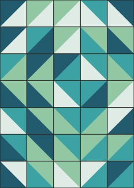 Üretken hesaplama sanatıyla soyut geometrik desen