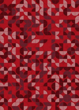 Üretken hesaplama sanatıyla soyut geometrik desen