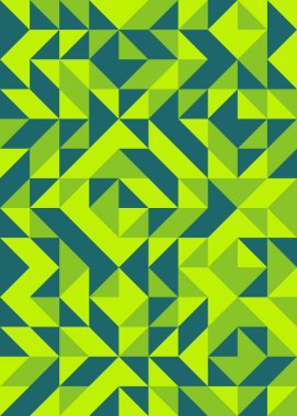 Üretken hesaplama sanatıyla soyut geometrik desen