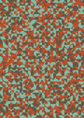 Soyut Geometrik Desen üretken hesaplama sanatı çizimi