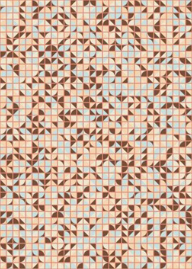 Soyut geometrik dikişsiz desen, üretken vektör çizimi