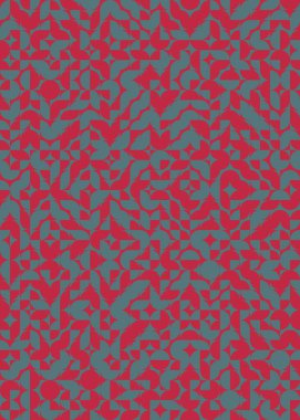 Üretken hesaplama sanatıyla soyut geometrik desen