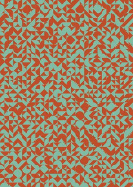 Soyut Geometrik Desen üretken hesaplama sanatı çizimi