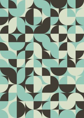 Soyut Geometrik Desen, üretken hesaplama sanatı çizimi