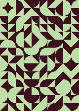 Soyut geometrik dikişsiz desen, üretken vektör çizimi