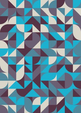 Üretken hesaplama sanatıyla soyut geometrik desen