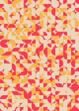 Üretken hesaplama sanatıyla soyut geometrik desen