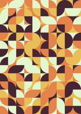 Soyut Geometrik Desen, üretken hesaplama sanatı çizimi