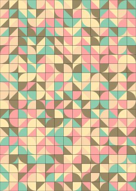 Üretken hesaplama sanatıyla soyut geometrik desen