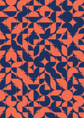 Soyut geometrik dikişsiz desen, üretken vektör çizimi