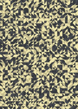 Üretken hesaplama sanatıyla soyut geometrik desen