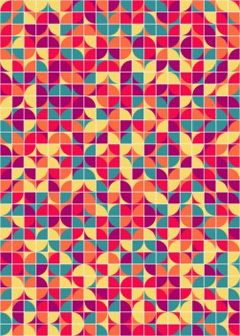 Üretken hesaplama sanatıyla soyut geometrik desen