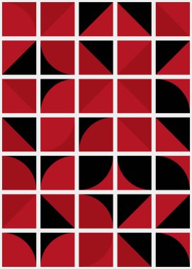 Soyut geometrik dikişsiz desen, üretken vektör çizimi