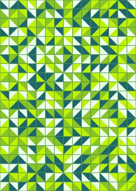 Üretken hesaplama sanatıyla soyut geometrik desen