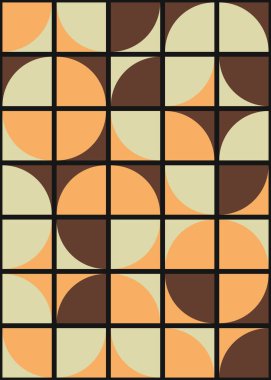 Soyut geometrik dikişsiz desen, üretken vektör çizimi