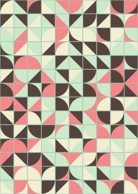 Soyut geometrik dikişsiz desen, üretken vektör çizimi