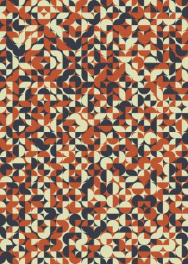 Soyut geometrik dikişsiz desen, üretken vektör çizimi