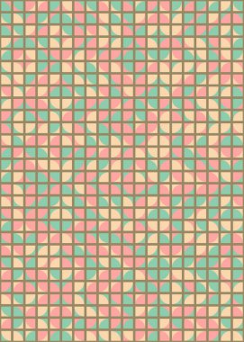 Üretken hesaplama sanatıyla soyut geometrik desen